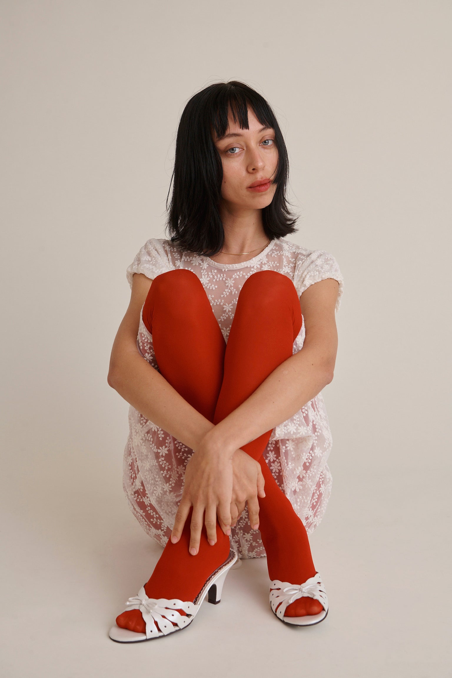 Gaia Lace Midi Dress