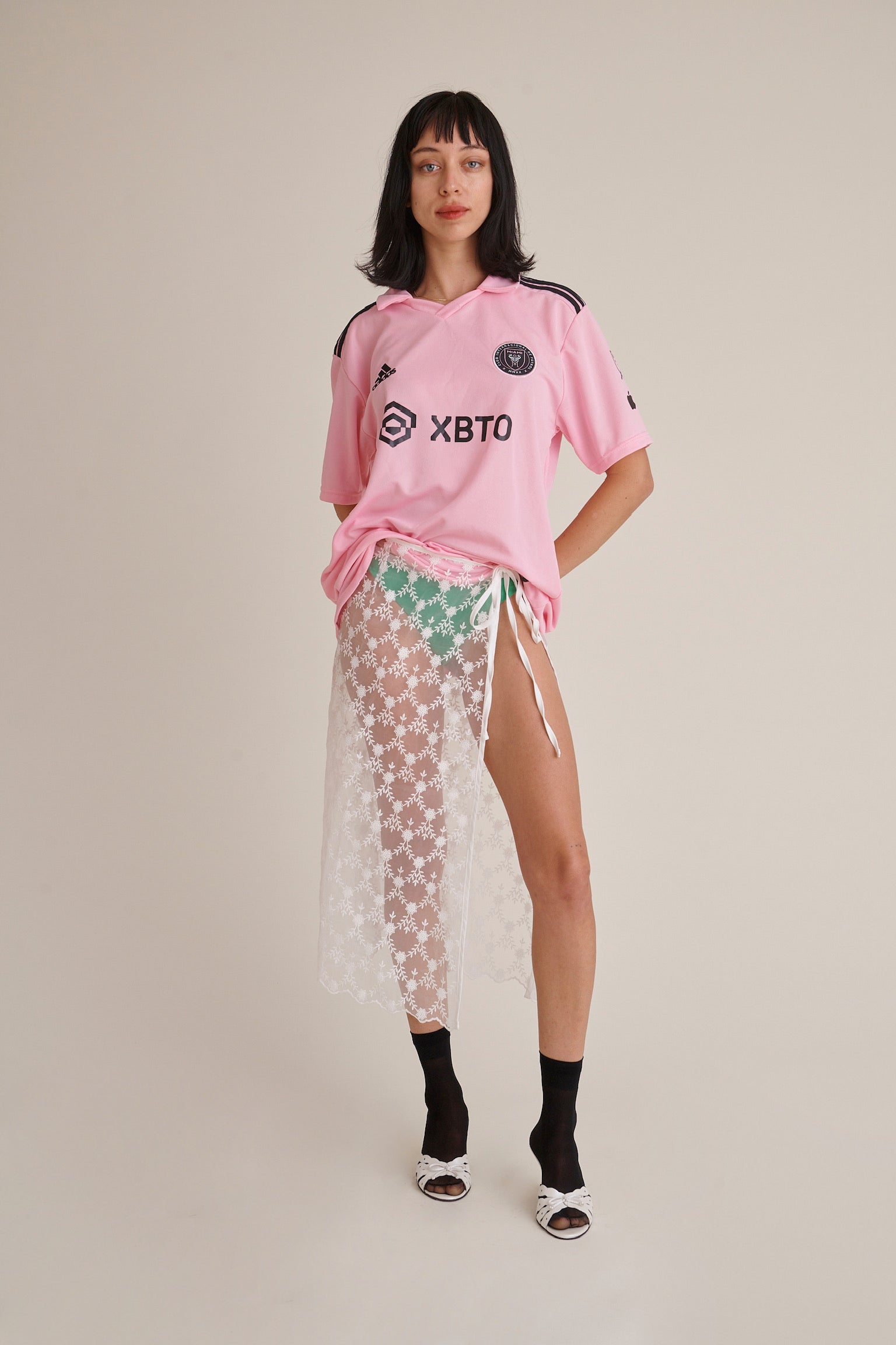 Kaia Lace Wrap Skirt in White