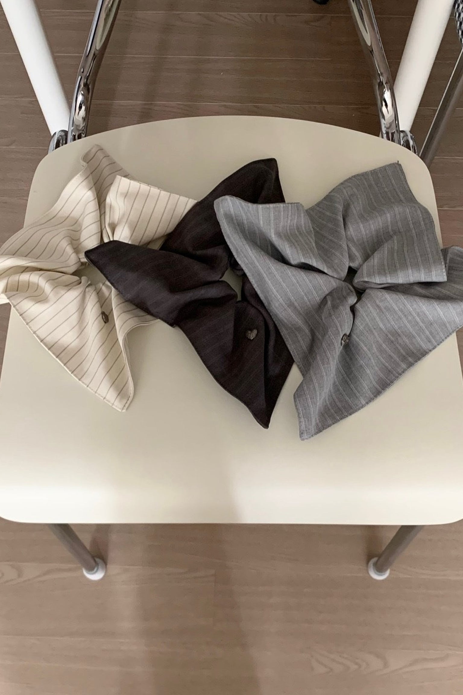 Square Stripe Scrunchie