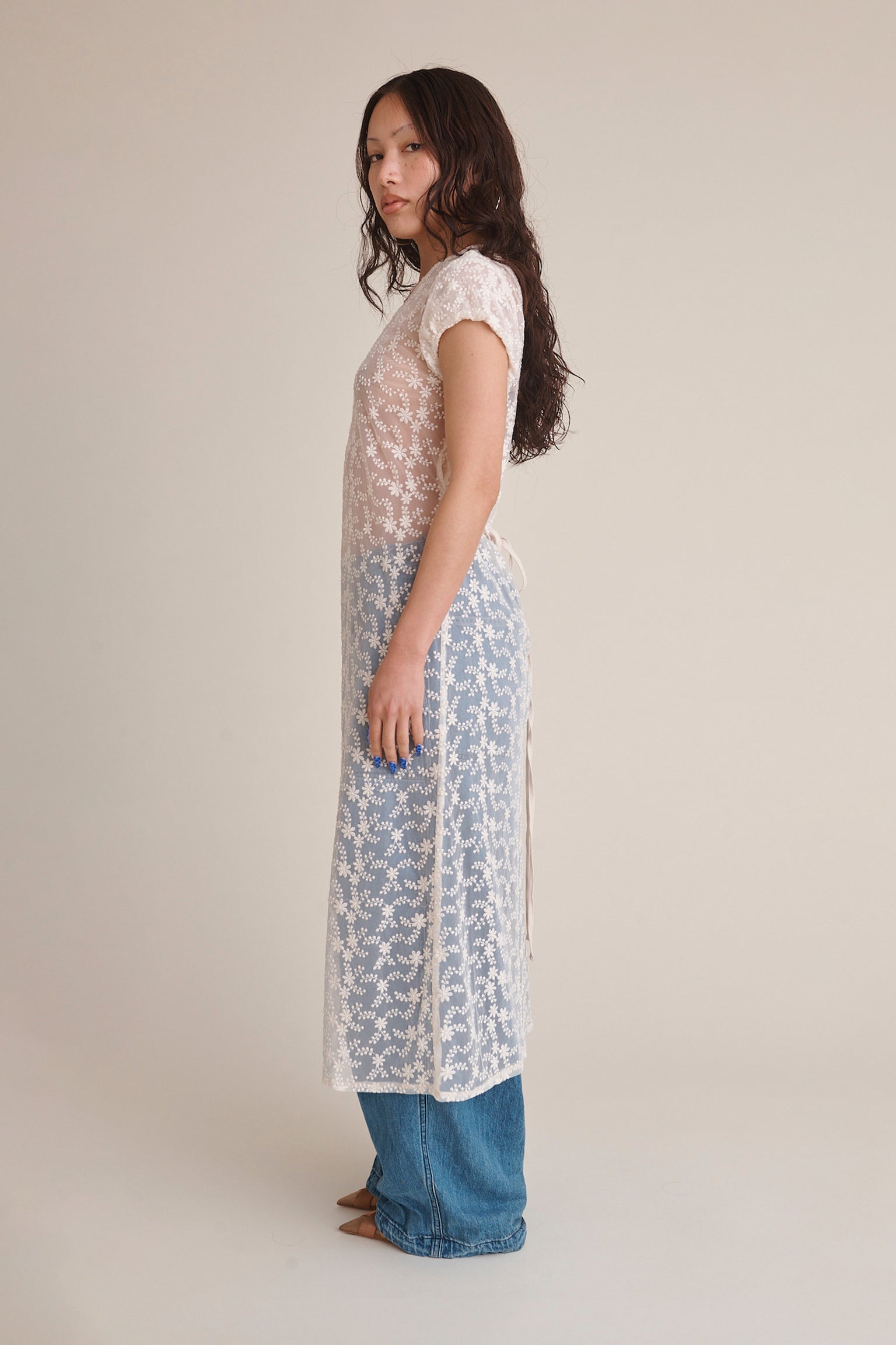 Gaia Lace Midi Dress