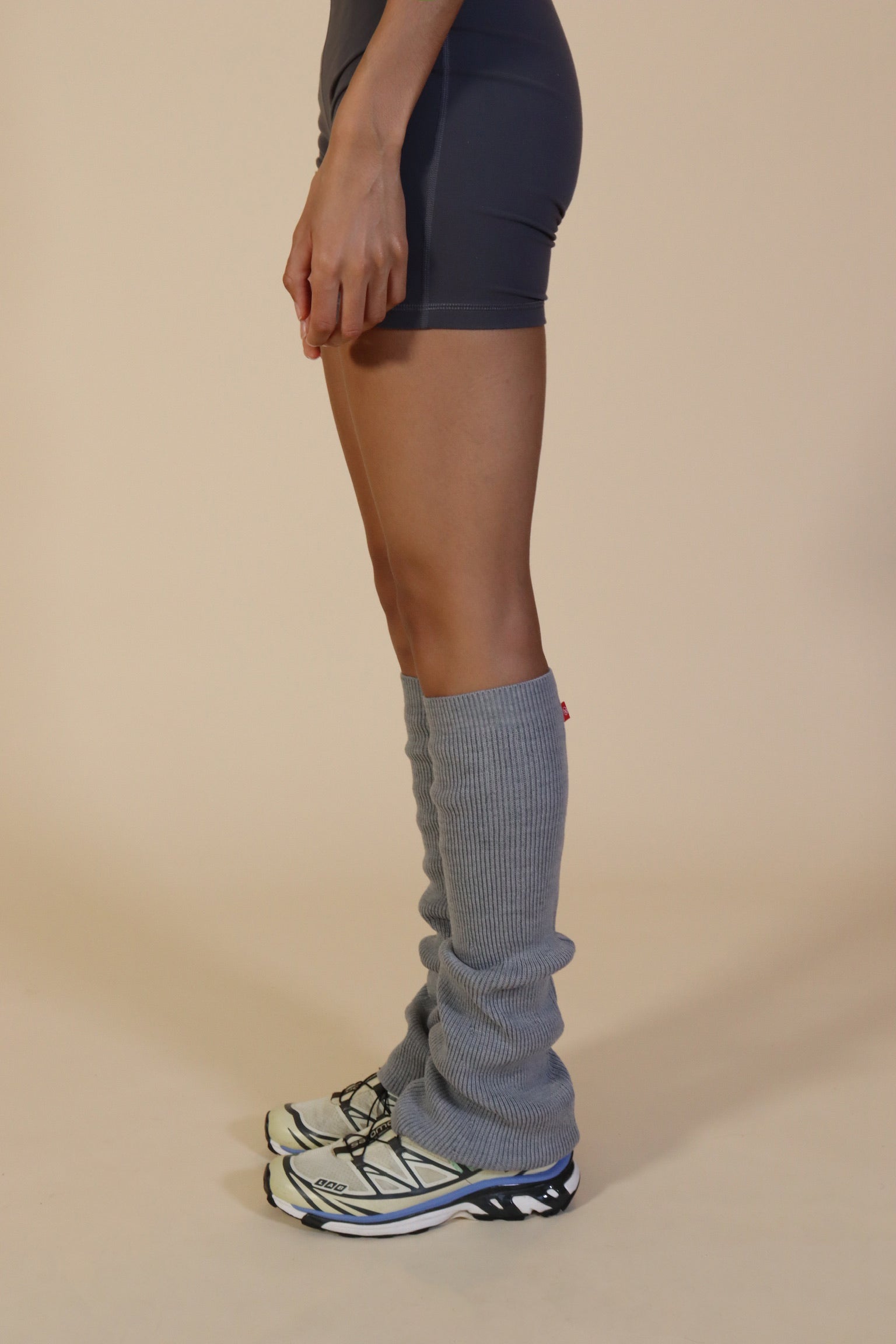 Angel Wool Leg Warmers in Gray