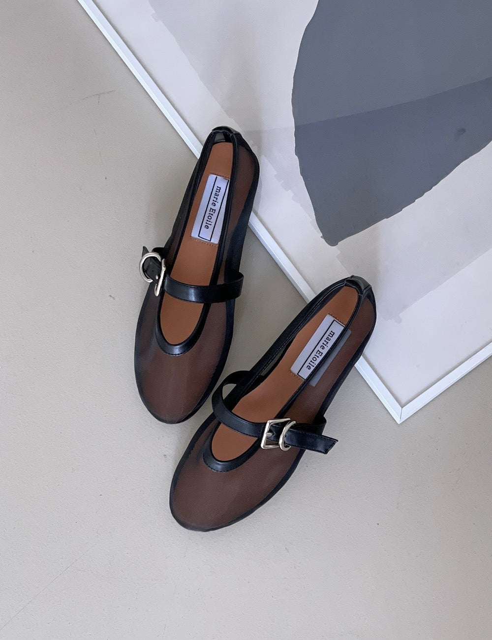 Mesh Mary Jane Flats