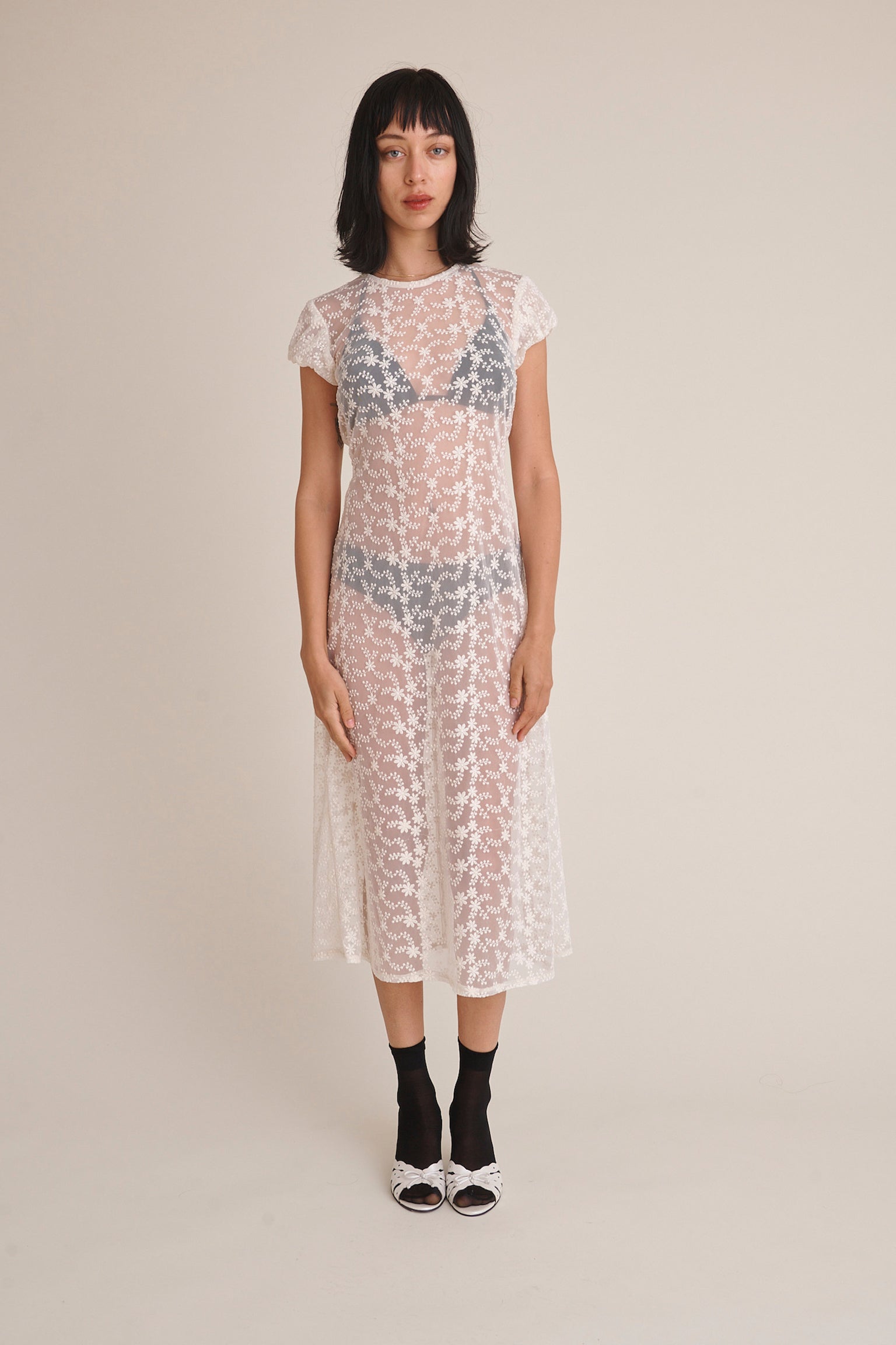 Gaia Lace Midi Dress