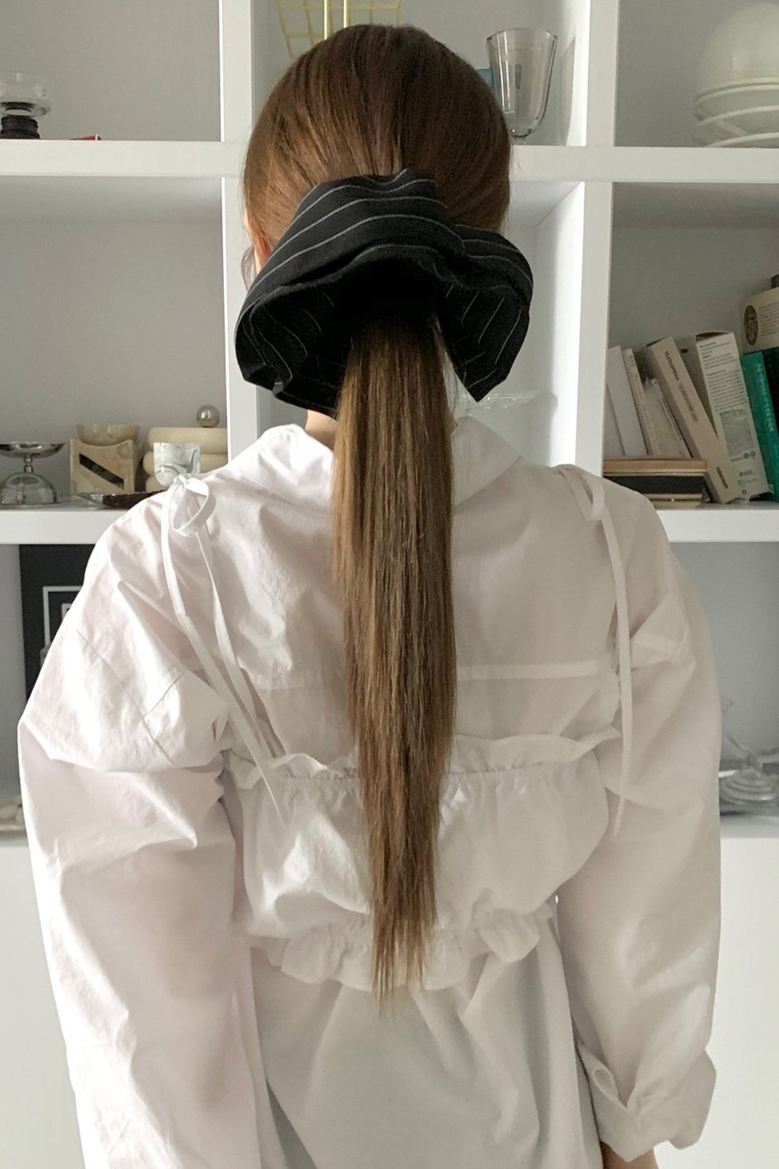 Half Moon Stripe Scrunchie