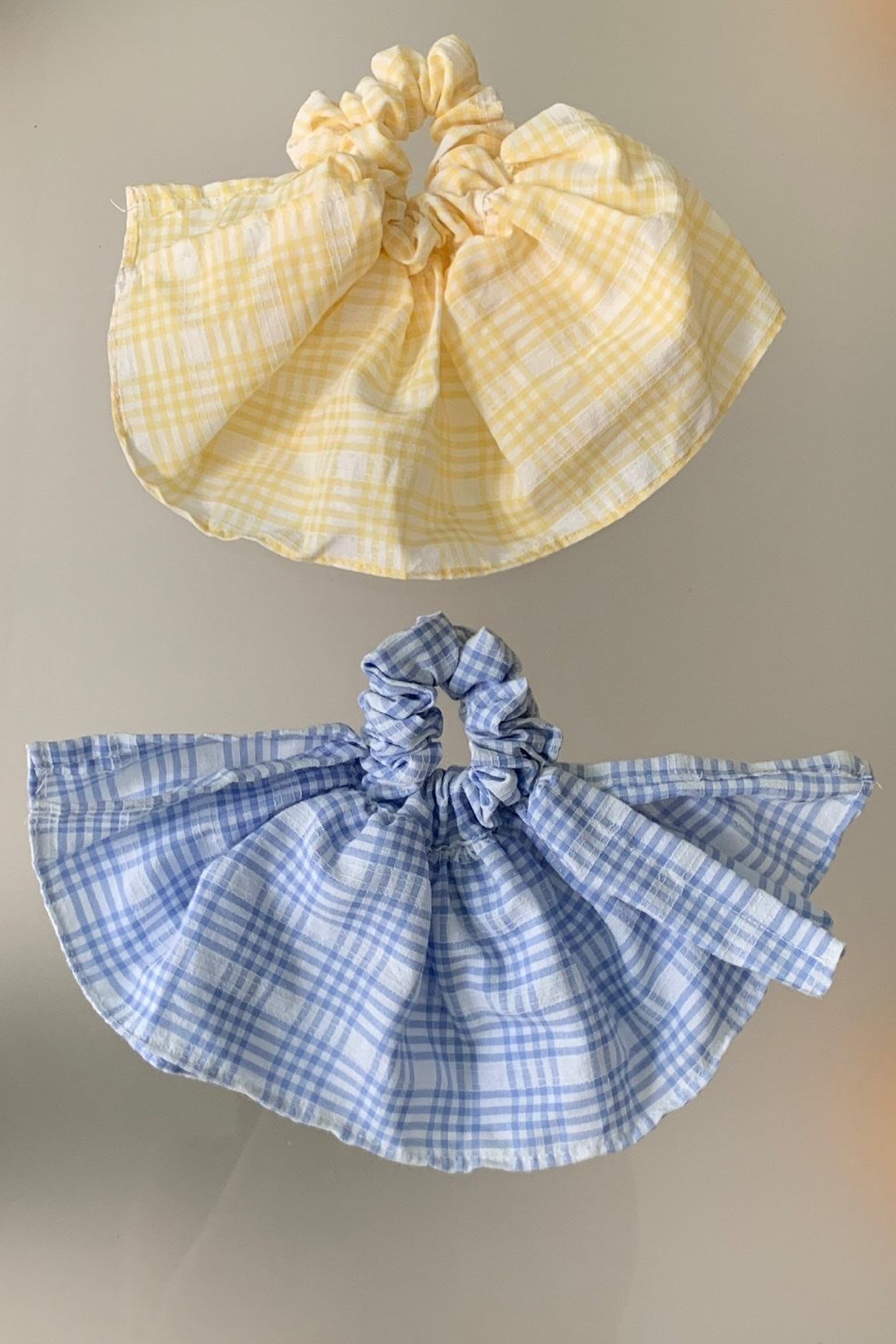 Half Moon Plaid Scrunchie
